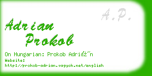 adrian prokob business card